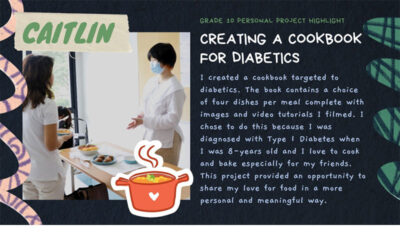 Personal Project Highlight: Caitlin | Creating a Cookbook for Diabetics